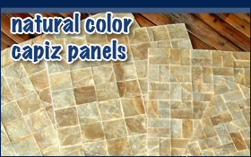 Natural Color Capiz Panels Mother of Pearl 